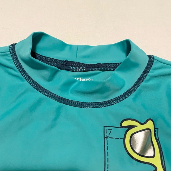 Carters Baby 24 Month Teal Rash Guard Swim Shirt UV Protection - Picture 5 of 16